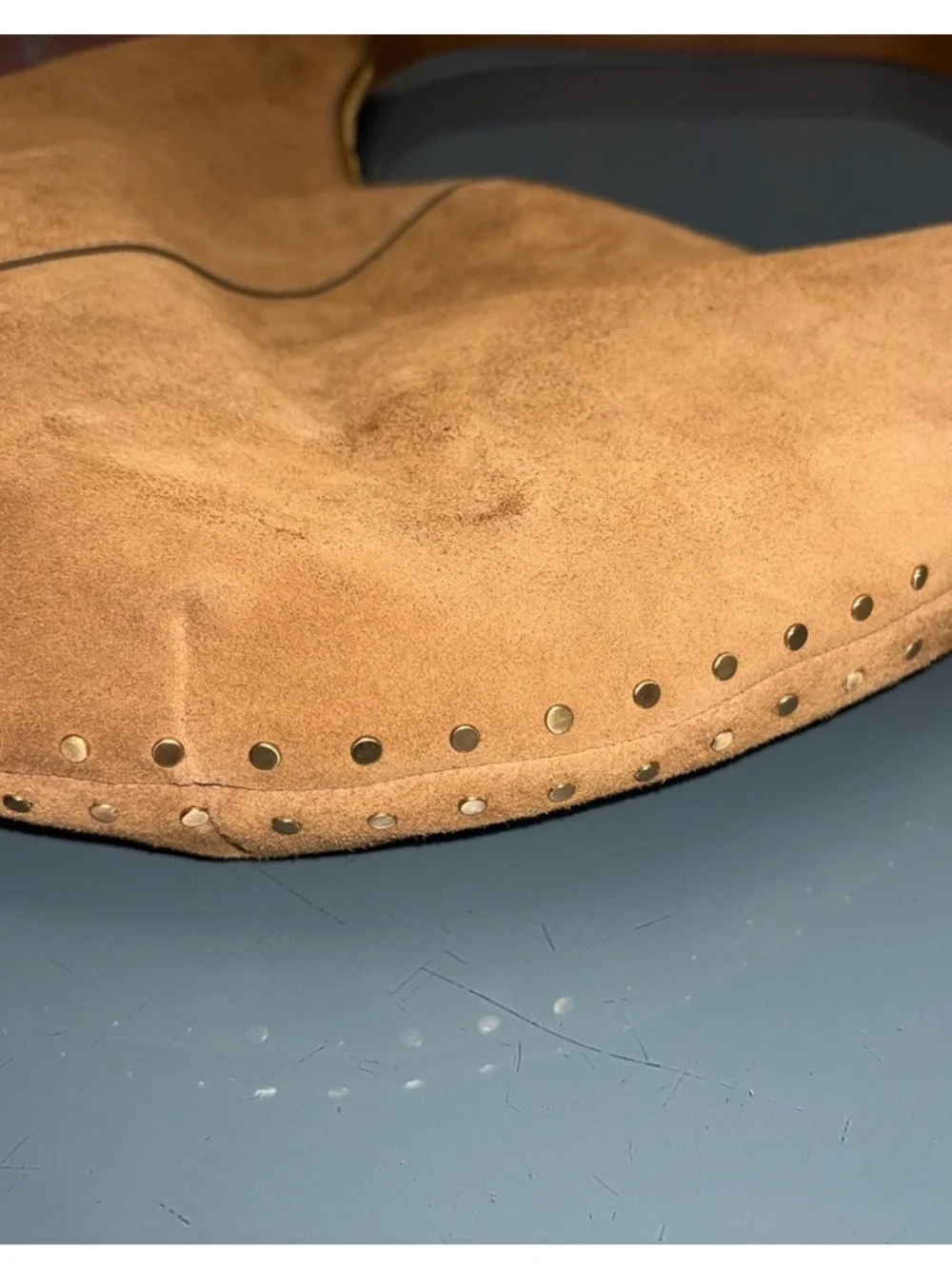 NWOT Madewell The Essential Curve Hobo Bag in Cognac Suede